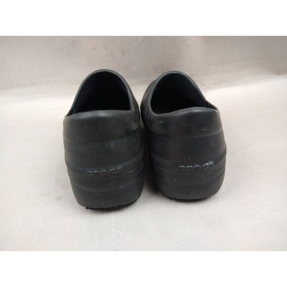 Crocs Womens 9 Slip Resistant Shoes Neria Pro II Black Clogs Nurse Work - Picture 4 of 13